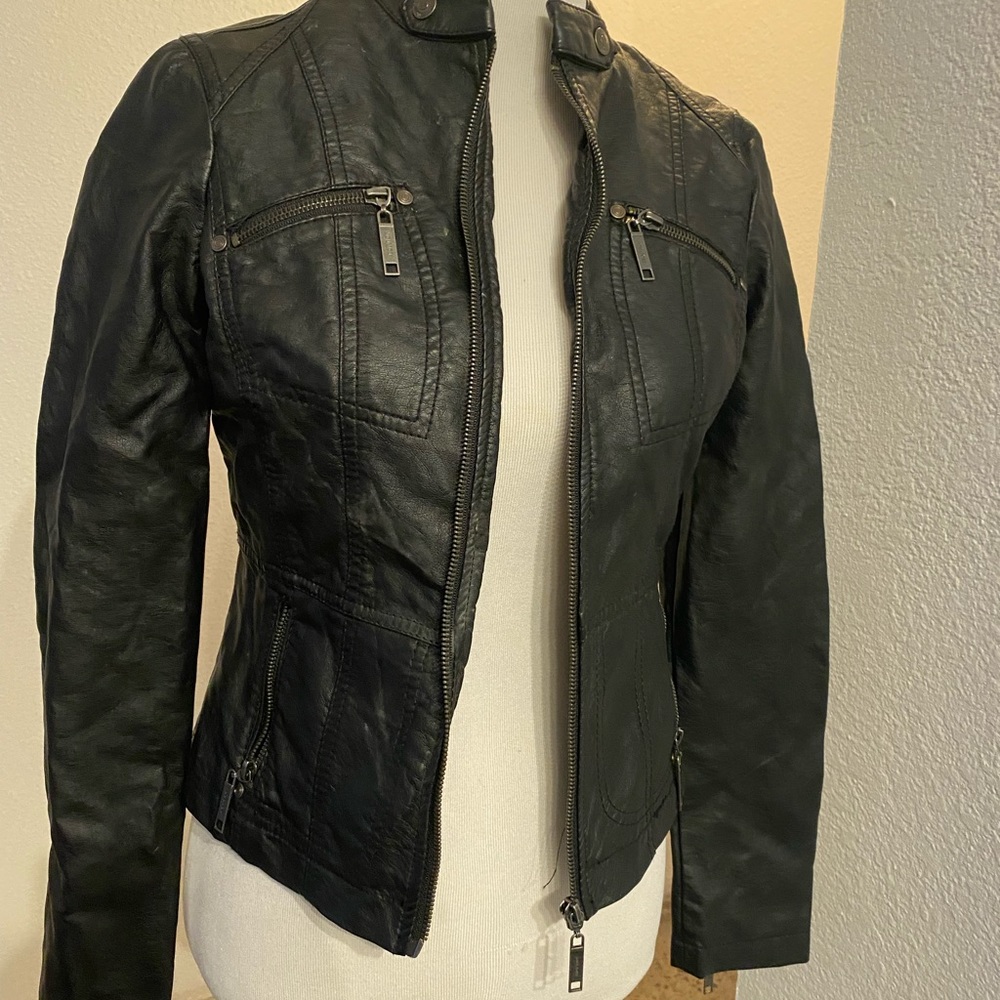 Joujou small black biker jacket